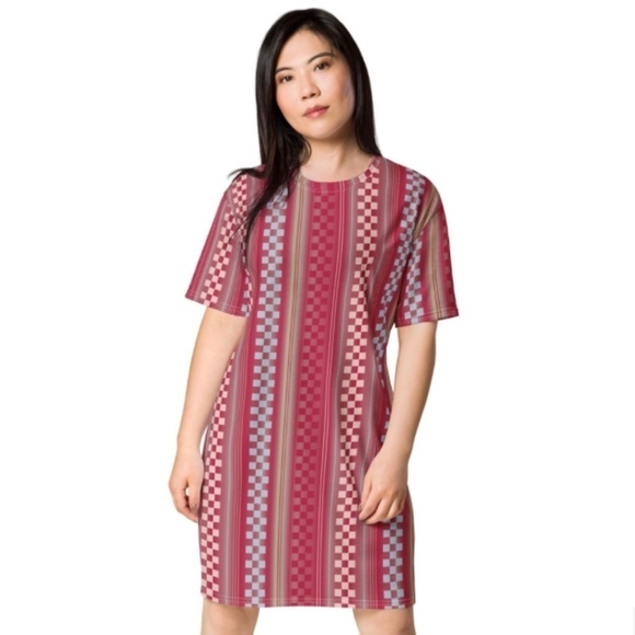 C’est moi Mini Dress Retro Geometrical Relaxed fit Loose fit Size M - Picture 1 of 7